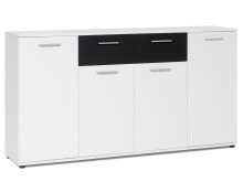 Sideboard >Jacklin< in Weiß - 160x85x35cm (BxHxT)