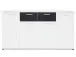 Sideboard >Jacklin< in Weiß - 160x85x35cm (BxHxT)