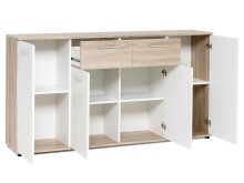 Sideboard >Jacklin< in Sonoma-Eiche - 160x85x35cm (BxHxT)