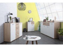 Sideboard >Jacklin< in Sonoma-Eiche - 160x85x35cm (BxHxT)