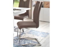 Esszimmerstuhl >Kerrin< (2-er Set) in Cappuccino - 45x102x58 (BxHxT)
