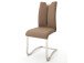 Esszimmerstuhl >Kerrin< (2-er Set) in Cappuccino - 45x102x58 (BxHxT)