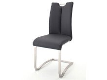 Esszimmerstuhl >Kerrin< (2-er Set) in Schwarz - 45x102x58 (BxHxT)