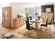 Esszimmerstuhl >Kerrin< (2-er Set) in Schwarz - 45x102x58 (BxHxT)