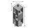 Drehregal >Jork< in Sonoma-Eiche - 34x108x34cm (BxHxT)