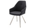 Esszimmerstuhl >Hiva I< (2-er Set) in Anthrazit aus Edelstahl - 55x86x63 (BxHxT)