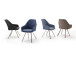 Esszimmerstuhl >Hiva I< (2-er Set) in Anthrazit aus Edelstahl - 55x86x63 (BxHxT)