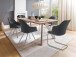 Esszimmerstuhl >Hiva I< (2-er Set) in Anthrazit aus Edelstahl - 55x86x63 (BxHxT)