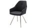 Esszimmerstuhl >Hiva I< (2-er Set) in Anthrazit aus Edelstahl - 55x86x63 (BxHxT)