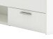 Stauraumbett >Lorenzo< in Perle Weiß - 94.5x74.2x204.3cm (BxHxT)