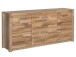Sideboard >Leduc II< in Wildeiche aus Metall - 163x78x40cm (BxHxT)