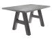 Esstisch >Trey I< in Graphit aus MDF - 140x75x90cm (BxHxT)