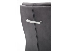 Esszimmerstuhl >Tyrone II< (2-er Set) in Edelstahl/gebürstet - 46x102x61 (BxHxT)