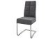 Esszimmerstuhl >Tyrone II< (2-er Set) in grau aus Polyester - 46x102x61 (BxHxT)