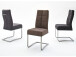 Esszimmerstuhl >Tyrone II< (2-er Set) in sand aus Polyester - 46x102x61 (BxHxT)