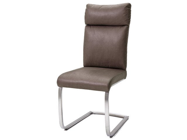 Esszimmerstuhl >Molli I< (2-er Set) in Braun aus Polyester - 46x106x62cm (BxHxT)