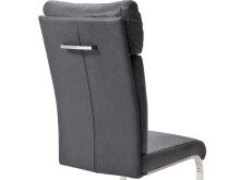 Esszimmerstuhl >Molli I< (2-er Set) in grau aus Polyester - 46x106x62cm (BxHxT)