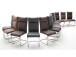 Esszimmerstuhl >Molli I< (2-er Set) in grau aus Polyester - 46x106x62cm (BxHxT)