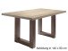 Esstisch >Trey VI< in Eiche sägerau aus MDF - 160x75x90cm (BxHxT)