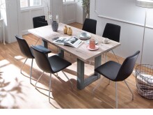 Esstisch >Trey VII< in Sandeiche aus MDF - 180x75x90cm (BxHxT)