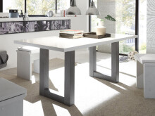 Esstisch >Trey VII< in Graphit aus MDF - 180x75x90cm (BxHxT)