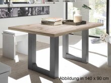 Esstisch >Trey VIII< in Sandeiche aus MDF - 200x75x100cm (BxHxT)