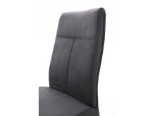 Esszimmerstuhl >Talesia I< (2-er Set) in Anthrazit - 47x104x64 (BxHxT)