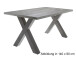 Esstisch >Trey X< in Graphit aus MDF - 160x75x90cm (BxHxT)