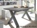 Esstisch >Trey X< in Graphit aus MDF - 160x75x90cm (BxHxT)