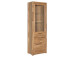 Vitrine >Leduc< in Wildeiche/LI aus Metall - 66x203x40cm (BxHxT)