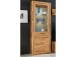 Vitrine >Leduc< in Wildeiche/LI aus Metall - 66x203x40cm (BxHxT)