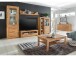 Vitrine >Leduc< in Wildeiche/LI aus Metall - 66x203x40cm (BxHxT)
