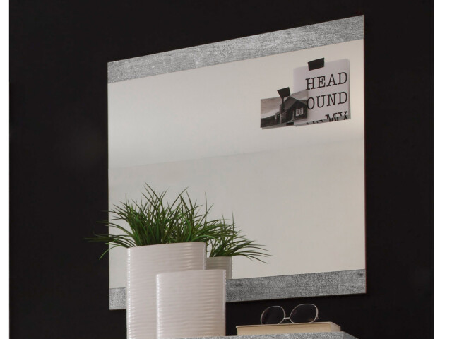 Wandspiegel >Rio de Janeiro I< in Beton - 68x70x2cm (BxHxT)