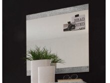 Wandspiegel >Rio de Janeiro I< in Beton - 68x70x2cm...