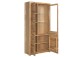 Vitrine >Leduc< in Wildeiche aus Metall - 98x203x40cm (BxHxT)
