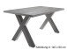 Esstisch >Trey XII< in Graphit aus MDF - 200x75x100cm (BxHxT)