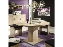 Esstisch >Judd<  (ausziehbar bis 160cm) - 120/160x76x120cm (BxHxT)