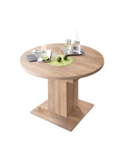 Esstisch >Judd<  (ausziehbar bis 160cm) - 120/160x76x120cm (BxHxT)