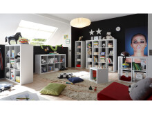 Raumteiler >Portia< in Weiß - 77x77x38cm (BxHxT)