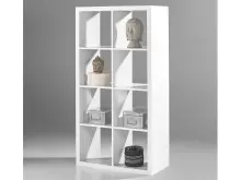 Raumteiler >Portia< in Weiß - 77x147x38cm...