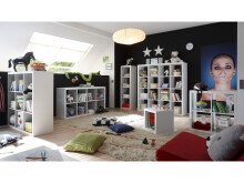 Raumteiler >Portia< in Weiß - 77x147x38cm (BxHxT)