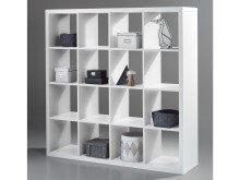 Raumteiler >Portia< in Weiß - 147x147x38cm...