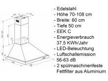 Küchen-Set >Mailand I< in Weiß/Hochglanz aus Glas - 270x200x60cm (BxHxT)
