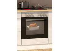 Küchen-Set >Mailand II< in Weiß/Hochglanz aus Glas - 280x200x60cm (BxHxT)