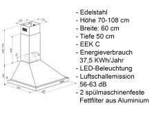 Küchen-Set >Mailand II< in Weiß/Hochglanz aus Glas - 280x200x60cm (BxHxT)