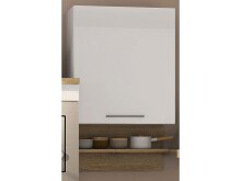 Küchen-Set >Mailand II< in Weiß/Hochglanz aus Glas - 280x200x60cm (BxHxT)