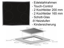 Küchen-Set >Mailand IV< in Weiß/Hochglanz aus Glas - 290x200x60cm (BxHxT)