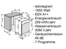 Küchen-Set >Mailand V< in Weiß/Hochglanz aus Glas - 300x200x60cm (BxHxT)