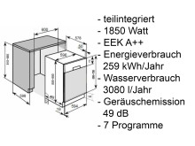 Küchen-Set >Mailand VI< in Weiß/Hochglanz aus Glas - 330x200x60cm (BxHxT)