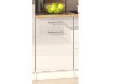 Küchen-Set >Mailand VIII< in Weiß/Hochglanz aus Glas - 310x200x60cm (BxHxT)